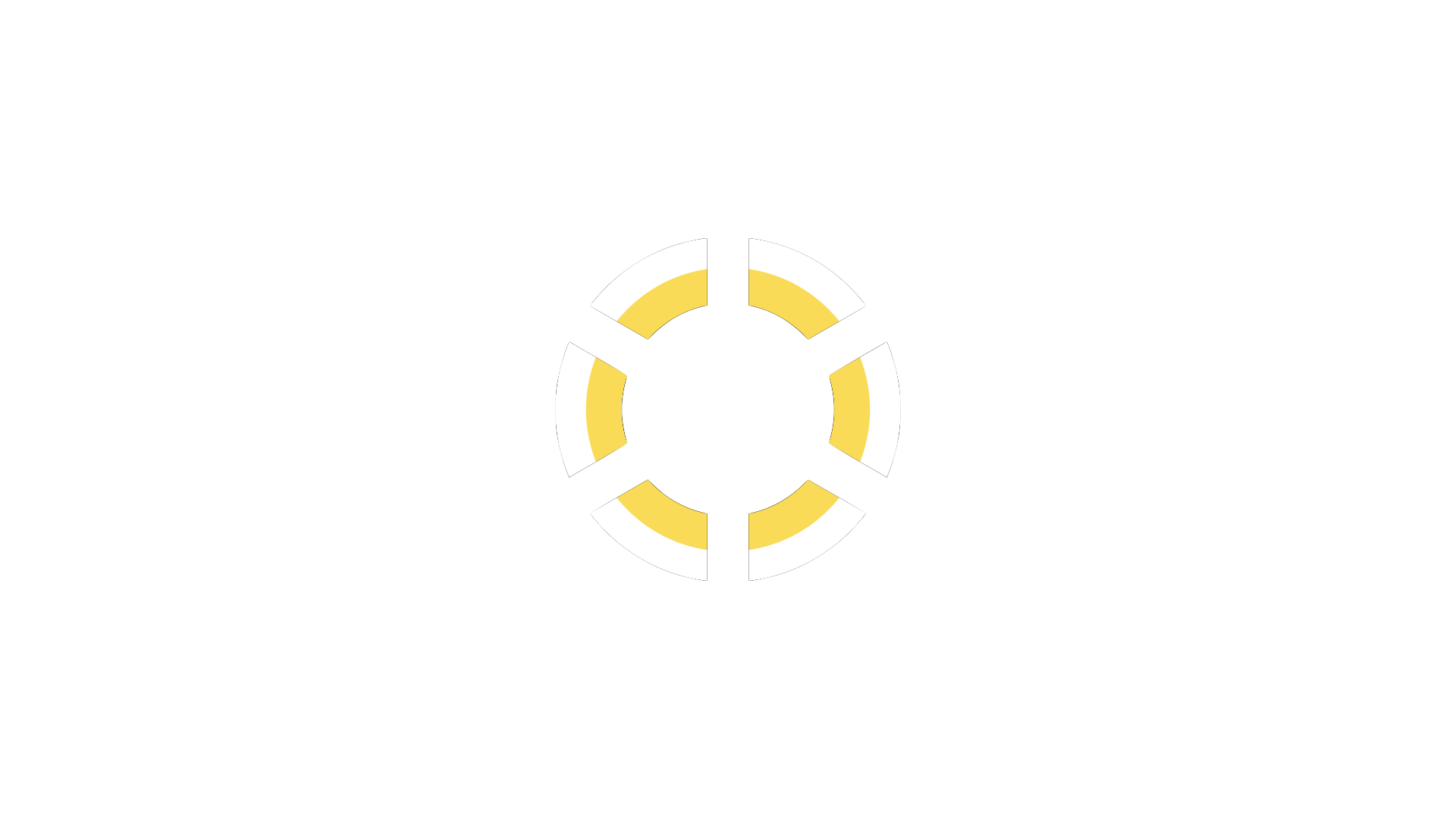 黄 × 白 / 二重リング